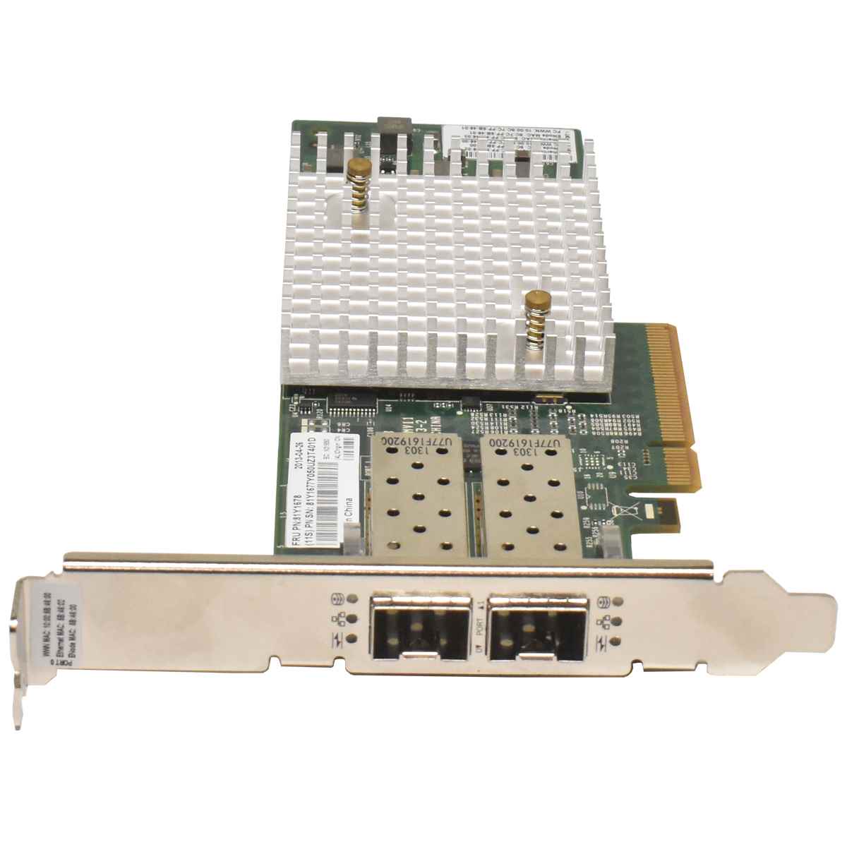 IBM Brocade 18602 2x 16Gb FC 2x 10GbE PCIe x8 2 Port Network Adapter FP 81Y1678 IBM Brocade 18602 2x 16Gb FC 2x 10GbE PCIe x8 2 Port Network Adapter FP 81Y1678
