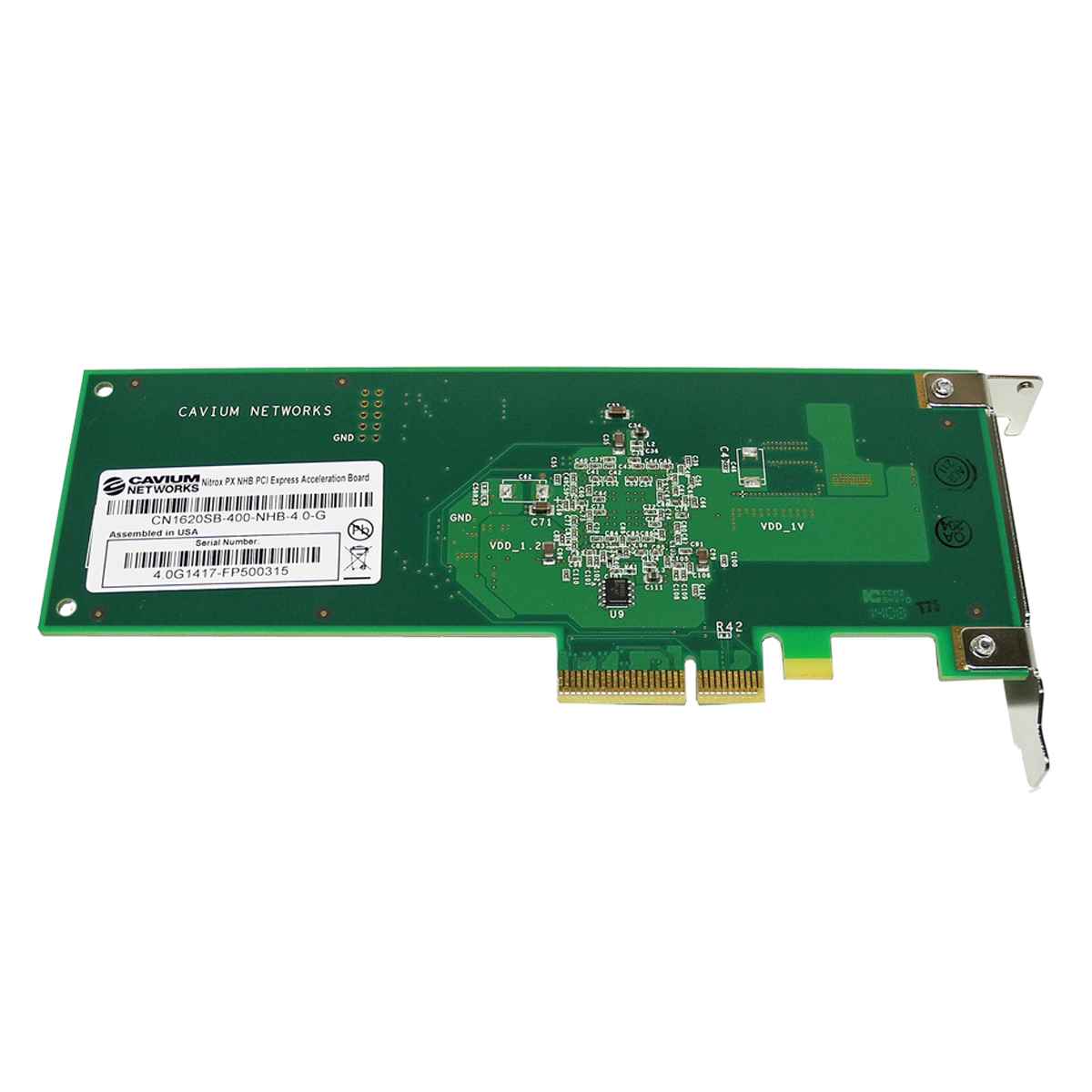 CAVIUM Nitrox PX CN1620SB-400-NHB-4.0-G PCI-Express x4 Accelerator Board LP CAVIUM Nitrox PX CN1620SB-400-NHB-4.0-G PCI-Express x4 Accelerator Board LP
