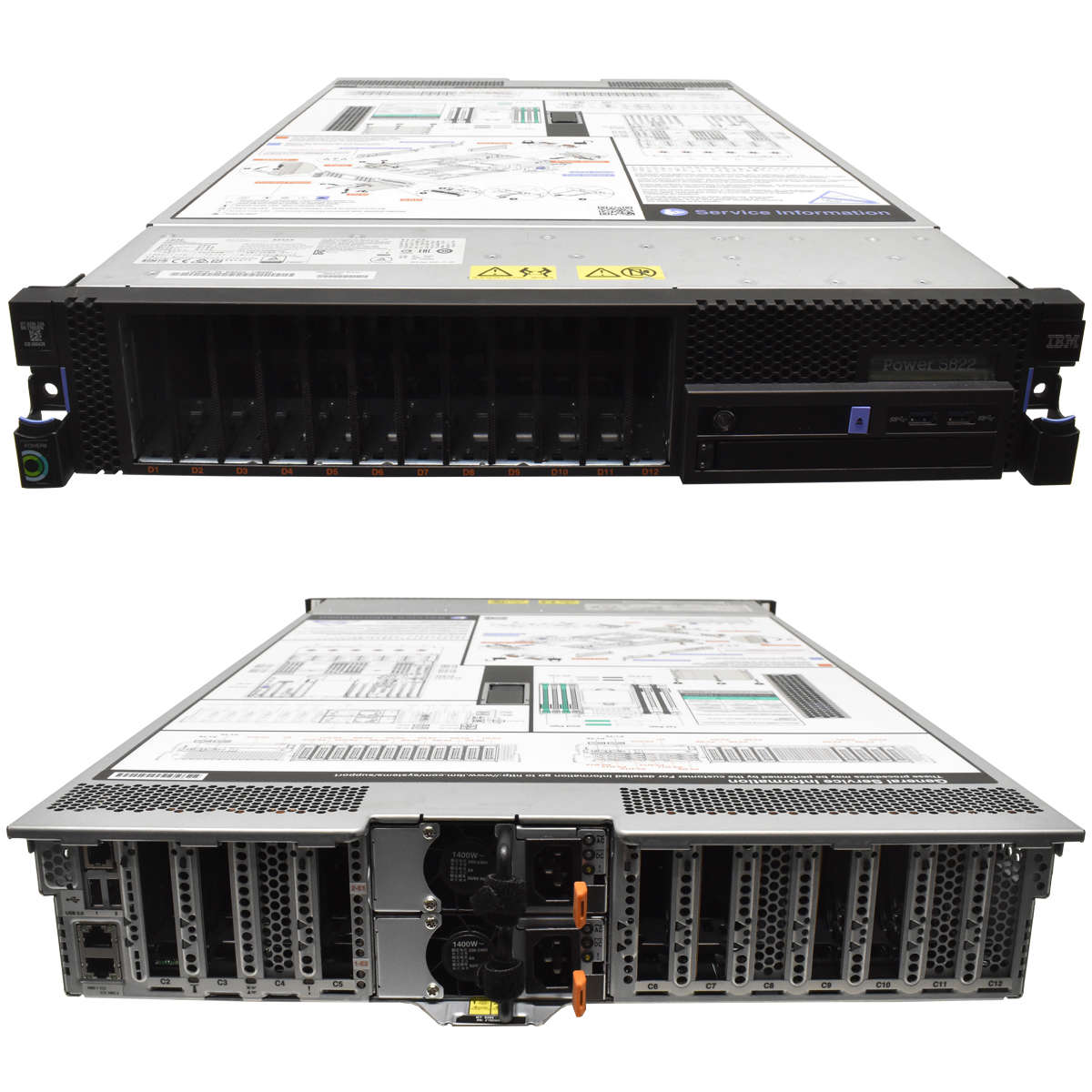 IBM-Power-S822-1x-Power8-3-425-Ghz-10-Core-CPU-64-001.jpg IBM Power S822 2x Power8 3.425 Ghz 10-Core CPU 32 GB RAM PC3 12x SFF 2,5 8284-22A