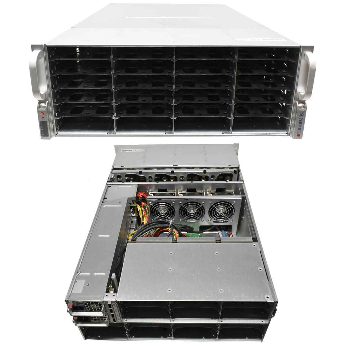 Supermicro CSE-847 4U Rack Storage JBOD 48x LFF BPN-SAS2-847EL1 BPN-SAS2 -846EL1 CSE-PTJBOD-CB2 2x PSU 14000W Supermicro CSE-847 4U Rack Storage JBOD 48x LFF BPN-SAS2-847EL1 BPN-SAS2 -846EL1 CSE-PTJBOD-CB2 2x PSU 14000W