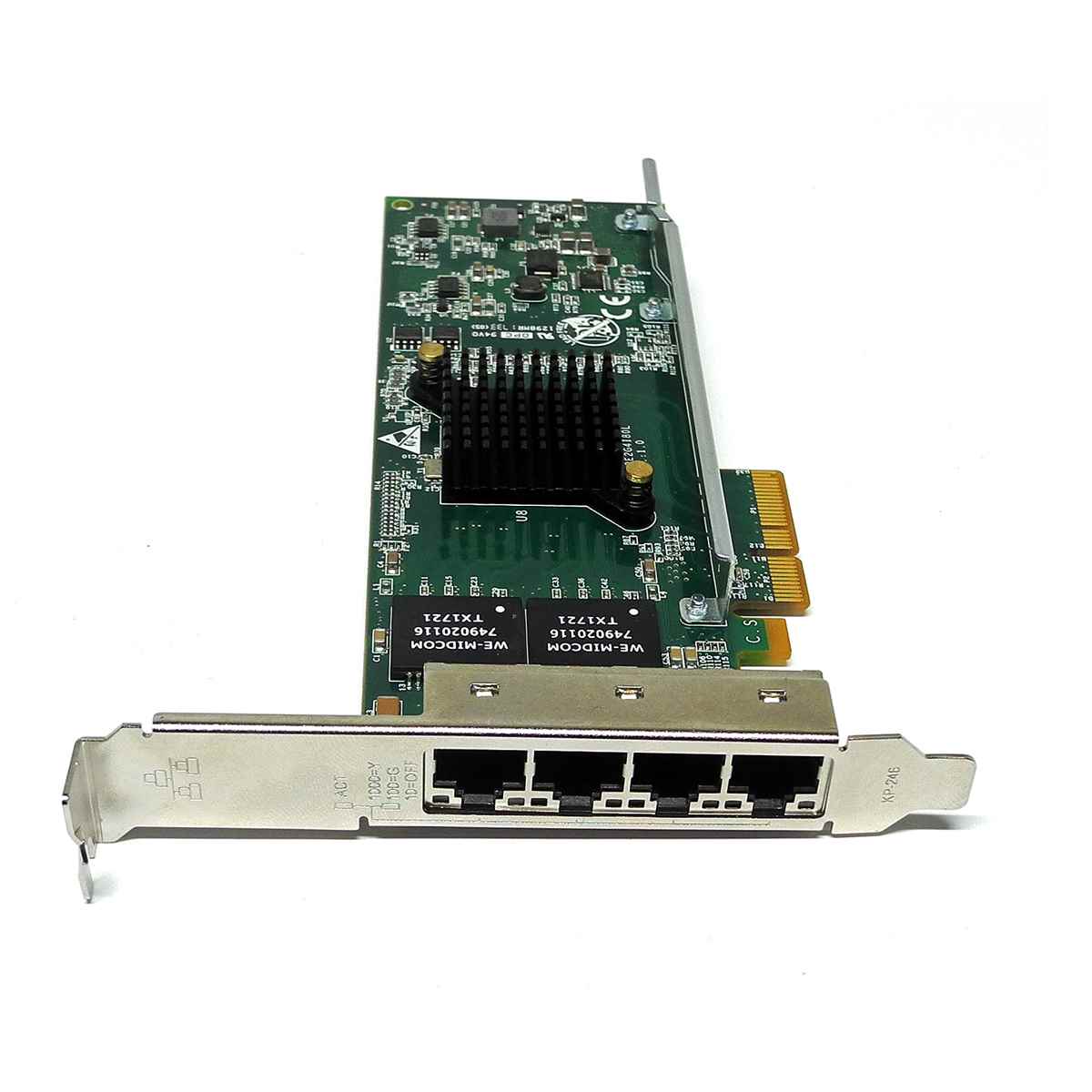 Riverbed 410-00116-01 Quad-Port PCIe x4 Gigabit Ethernet Copper Network Adapter Riverbed 410-00116-01 Quad-Port PCIe x4 Gigabit Ethernet Copper Network Adapter