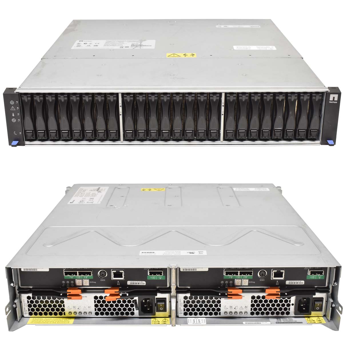 NetApp DE5600 E5524 Expansion Shelf Disk 24x 1.2TB SFF 2x Controller E-X30030A-R6 NetApp DE5600 E5524 Expansion Shelf Disk 24x 1.2TB SFF 2x Controller E-X30030A-R6