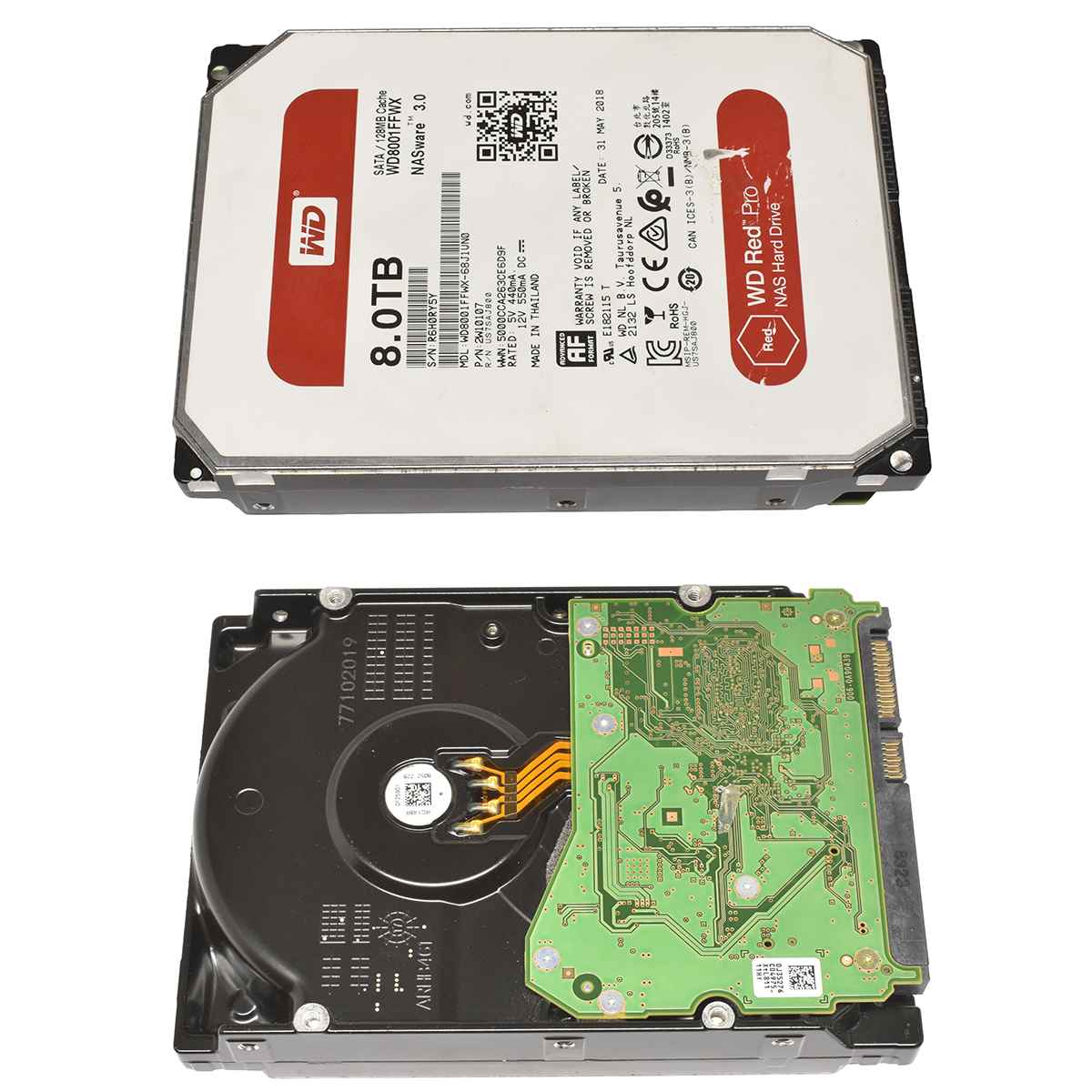 WD Red Pro 3.5" HDD Festplatte 8TB 7.2K 6G SATA WD8001FFWX 2W10107 WD Red Pro 3.5" HDD Festplatte 8TB 7.2K 6G SATA WD8001FFWX 2W10107