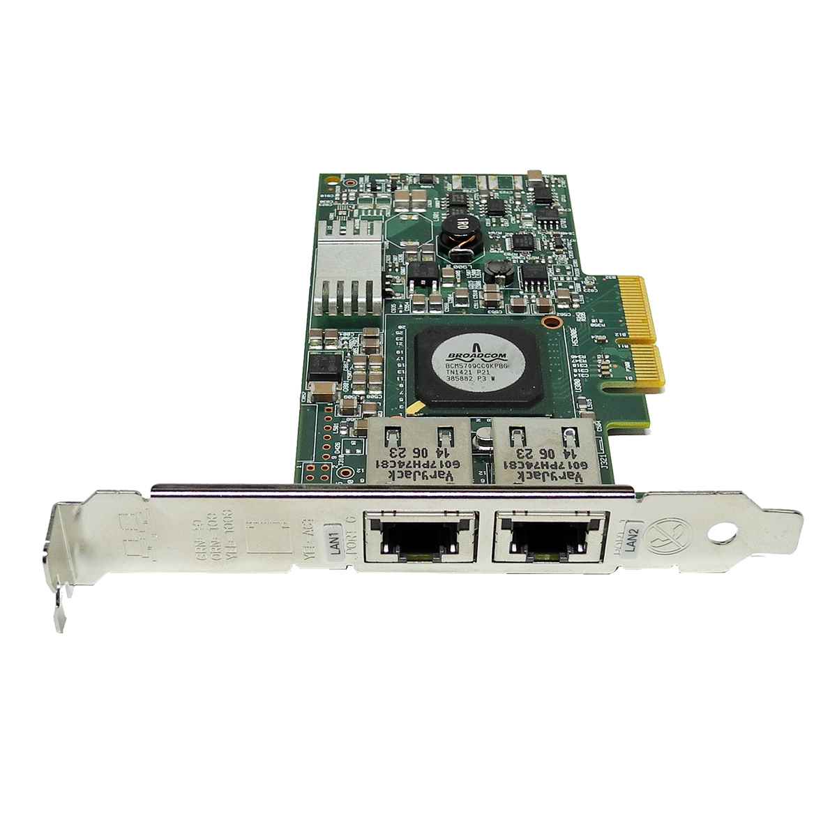Dell BroadCom NetXtreme II Dual-Port Netzwerkkarte GbE PCIe x4 0F169G 0G218C FP IBM 42C1782 BroadCom NetXtreme II 5709 Dual-Port GbE PCIe x4 Netzwerkkarte FP