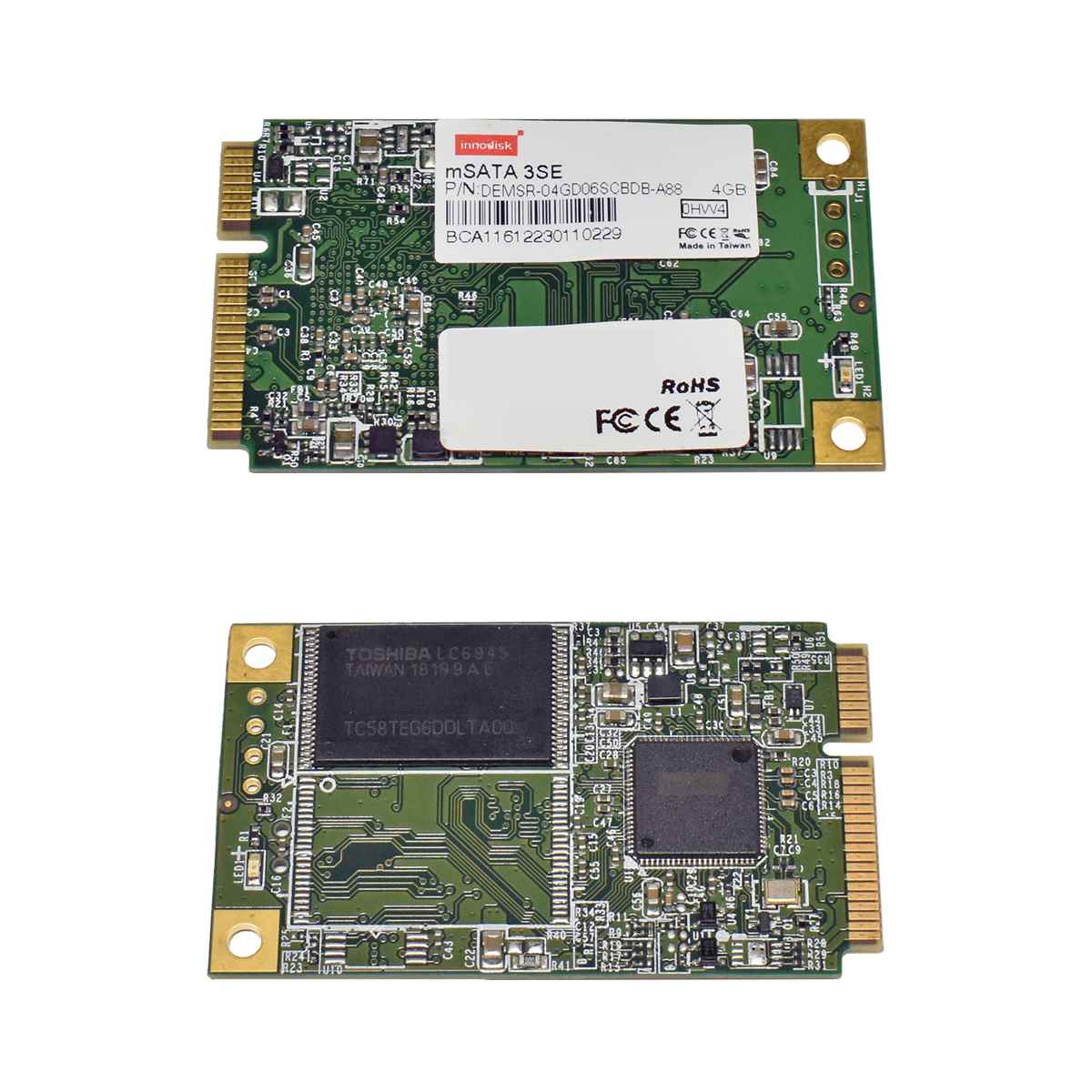 Innodisk mSATA 3SE mini PCIe 4GB 6 Gb/s SSD Memory Card DEMSR-04GD06SCBDB-A88 Innodisk mSATA 3SE mini PCIe 4GB 6 Gb/s SSD Memory Card DEMSR-04GD06SCBDB-A88