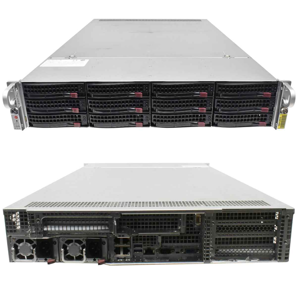 Supermicro CSE-829U 2U Rack Server Mainboard X10DRU-i+ ohne CPU 0GB RAM DDR4 12x LFF 3,5 ohne Controller