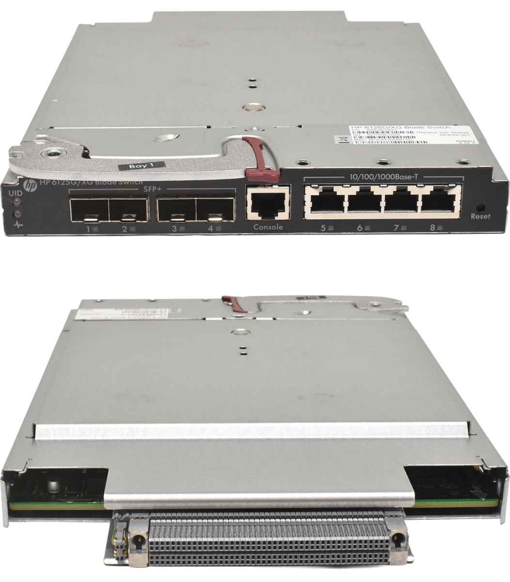 HP 6125G/XG Blade Switch Module 4Port RJ-45 GE, 4Port SFP+ 10G C-Class 658250-B21 663658-001