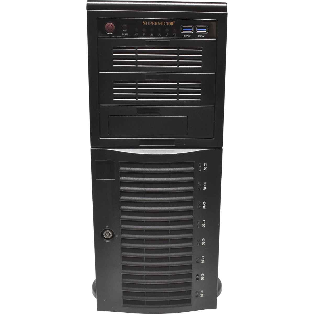 Supermicro CSE-743 Tower Server X10DAi 2x E5-2690 v3 2.60GHz 512GB DDR4 RAM 8Bay 3,5"