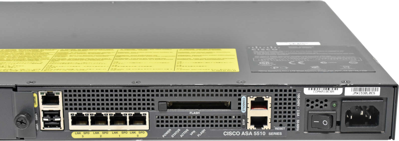 Cisco-ASA-5510-Adaptive-Security-Appliance-68-2618-003.jpg Cisco ASA 5510 Adaptive Security Appliance 68-2618-01 no Rack Ears