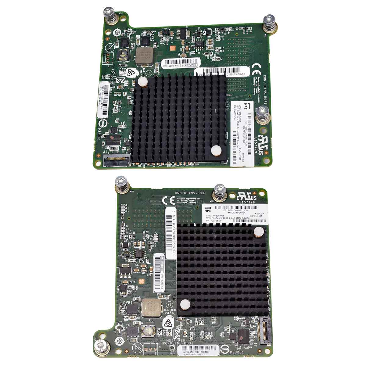 HP FlexFabric 20GB 2-Port 650M Adapter 701535-001 700765-001