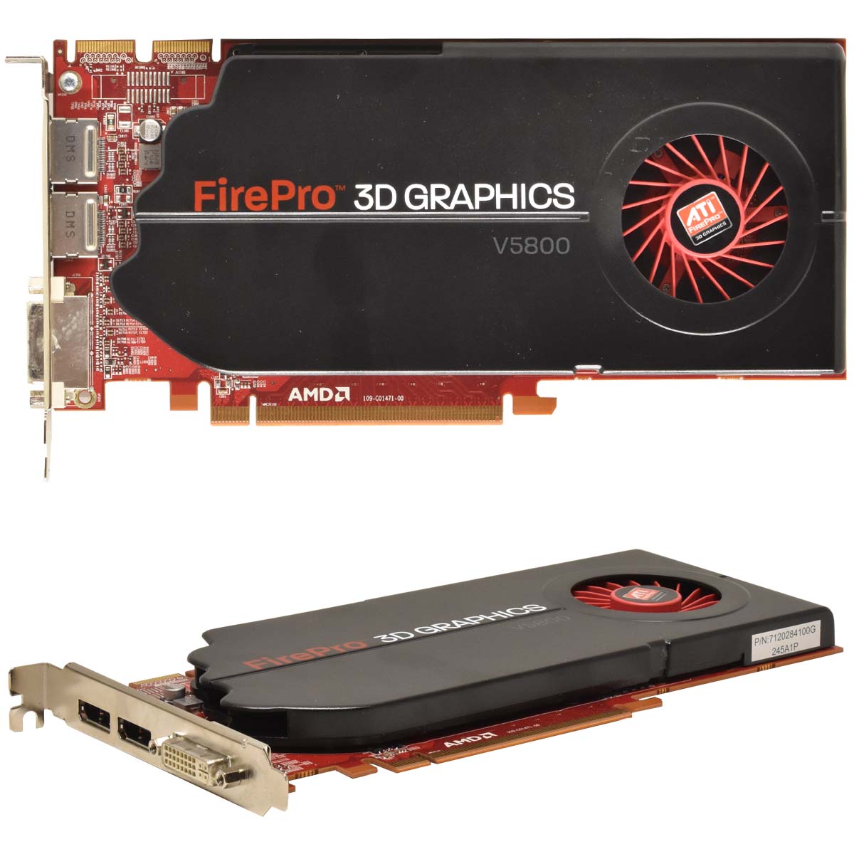 AMD Grafikkarte FirePro V5800 1GB GDDR5 PCIe x16 7120284100G Full Profile