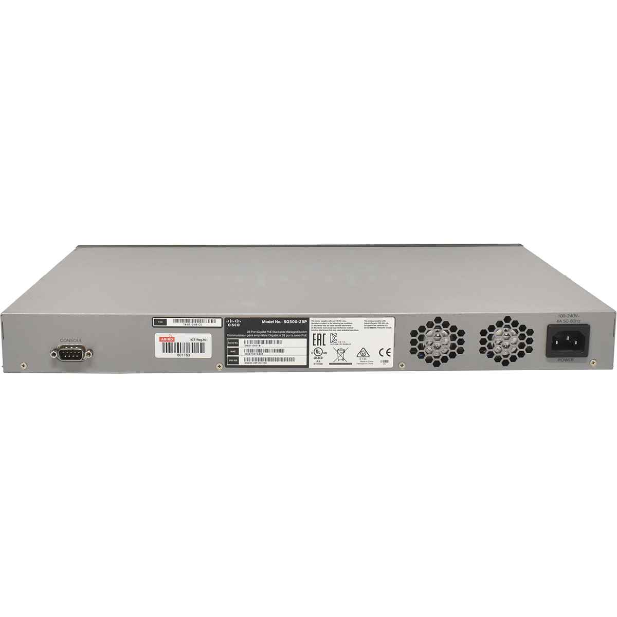 Cisco SG500-28P 24-Port RJ-45 PoE GE Switch 4x GE (2x Combo GE + 2x 1GE/5GE SFP) Cisco SG500-28P 24-Port RJ-45 PoE GE Switch 4x GE (2x Combo GE + 2x 1GE/5GE SFP)