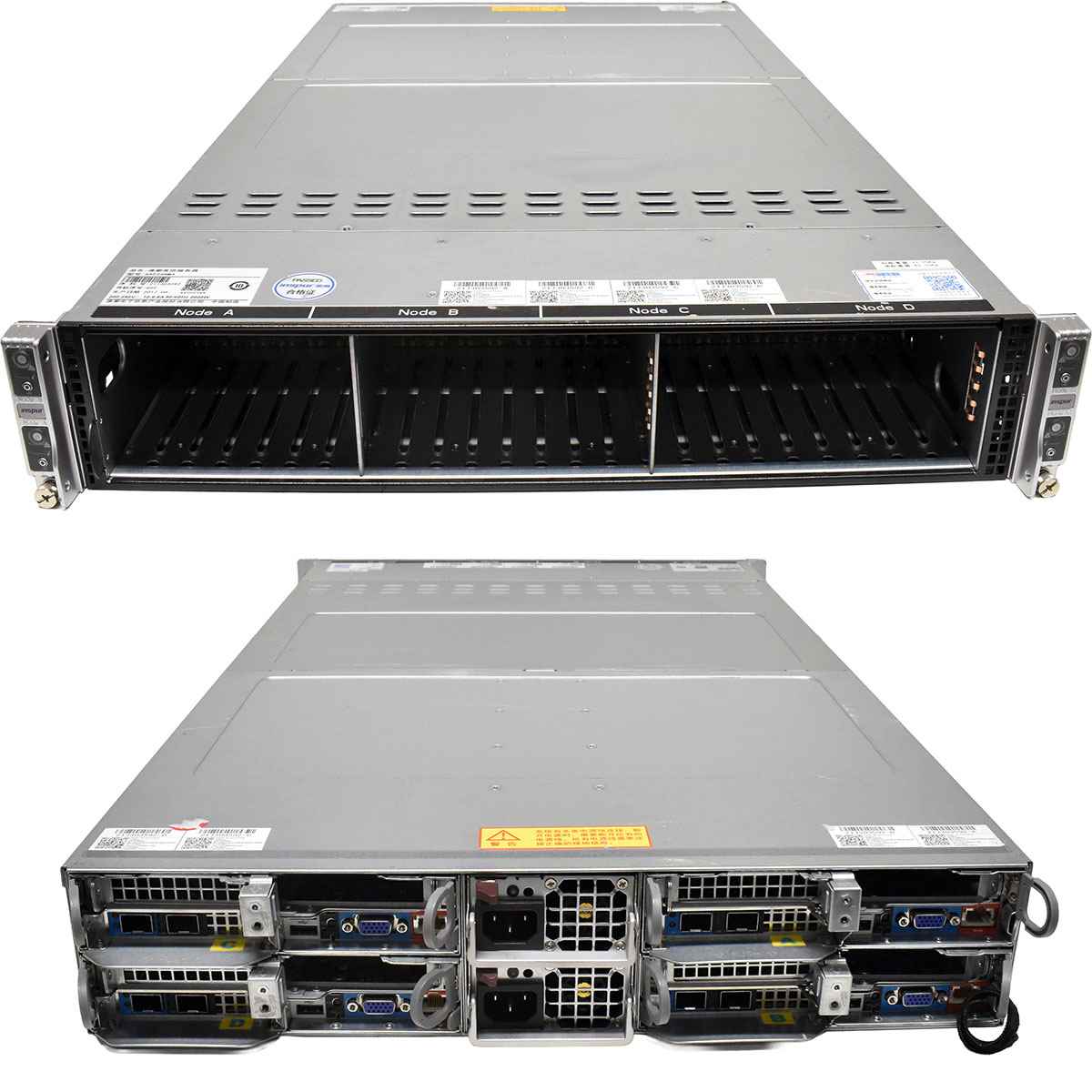 Inspur Node Server SA5248M4 4x Node  X10DRT-PS-LC009 Board No CPU No RAM 24x 2,5