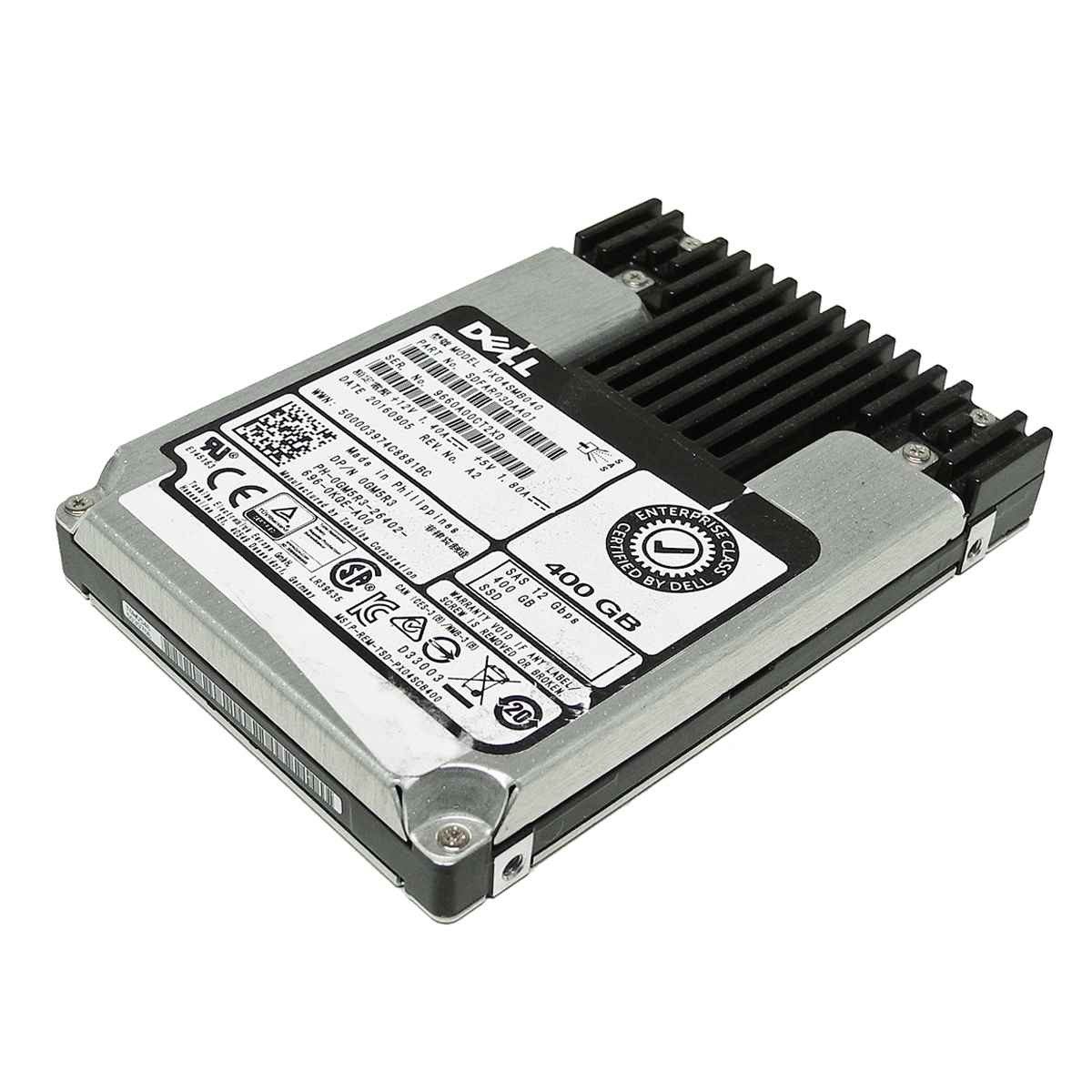 Dell Toshiba PX04SMB040 400GB SAS 12Gb/s 2.5“ Solid State Drive (SSD) 0GM5R3 Dell Toshiba PX04SHB040 400GB SAS 12Gb/s 2.5“ Solid State Drive (SSD) 0YT53C