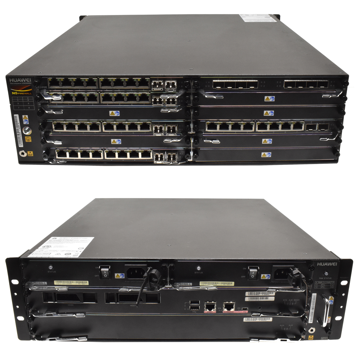 Huawei Secospace USG6680 5x 2xG8GE 1x GEF 2x PAL 1x SPUA 1xSPUB Managed RackEars