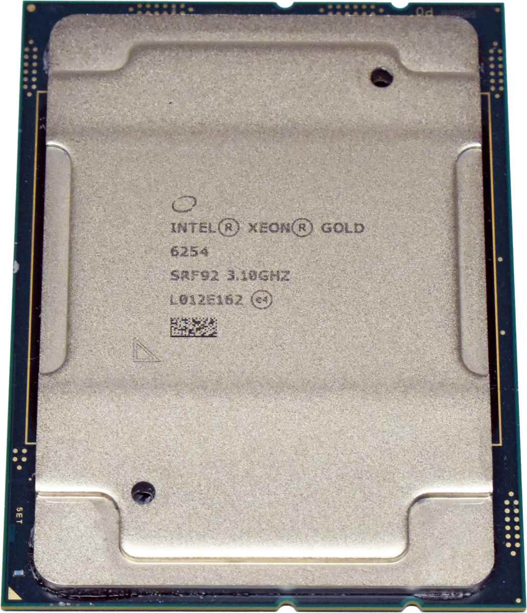 Intel Xeon Gold Processor 6254 18-Core 3.10GHz 24.75MB Cache FCLGA3647 Intel Xeon Gold Processor 6254 18-Core 3.10GHz 24.75MB Cache FCLGA3647