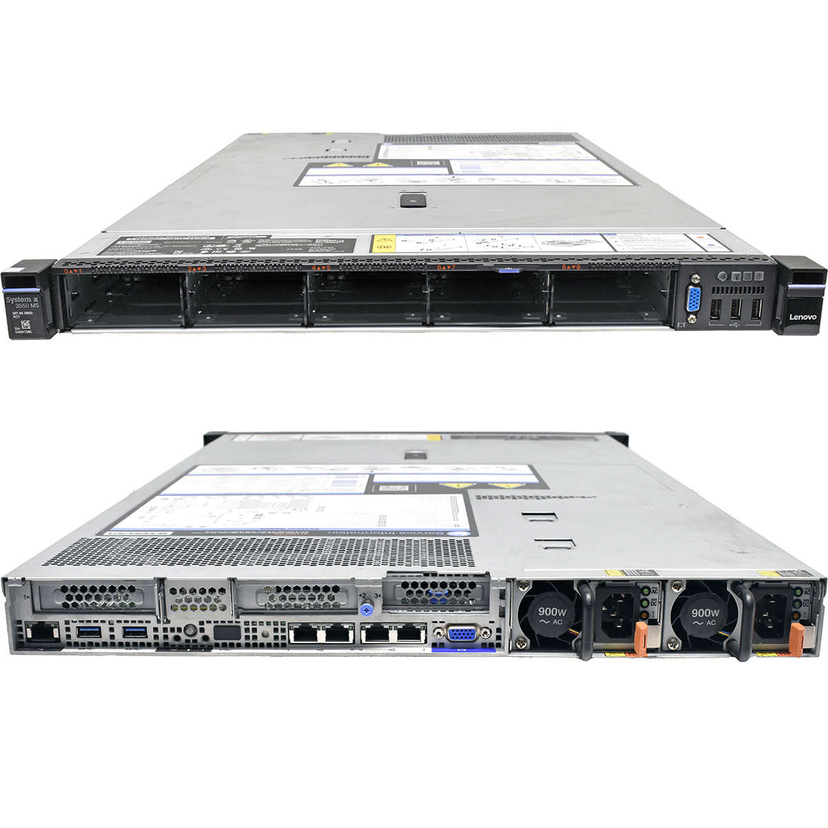 Lenovo-System-x3550-M5-Server-Barebone-no-CPU-no-D-003.jpg Lenovo System x3550 M5 Server Barebone no CPU no DDR4 2x Heatsink M5210 10x SFF