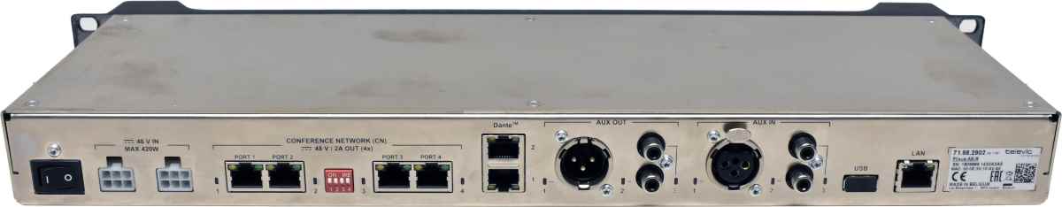 Televic Plixus AE-R 71.98.2902 Control Center for Conference Systems no PSU +Rack Ears