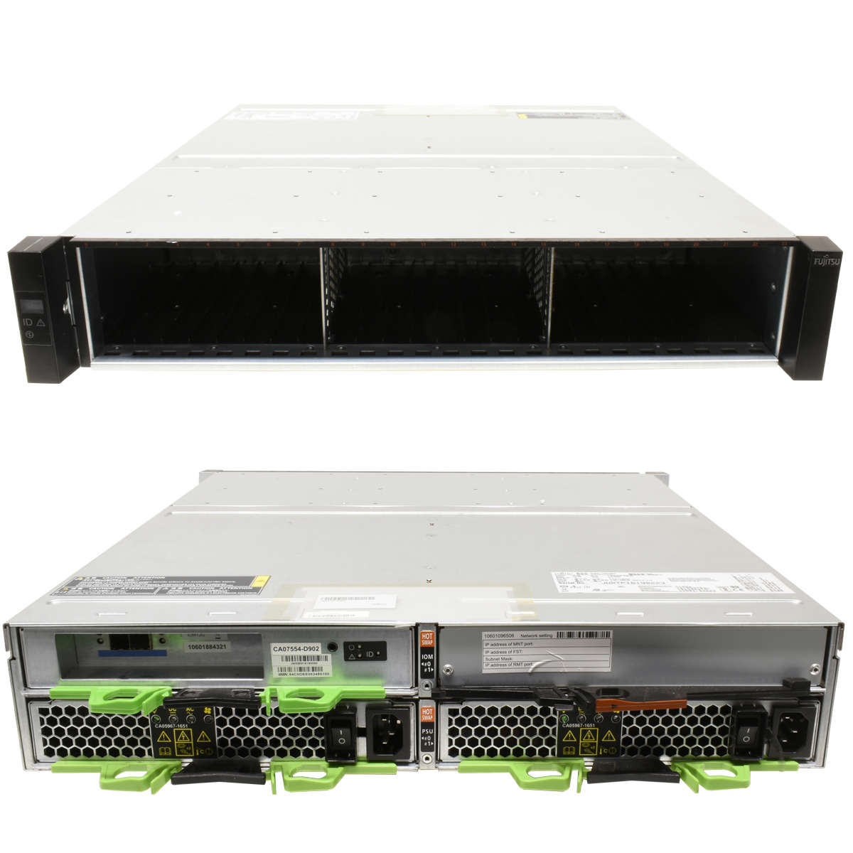 Fujitsu ETERNUS Storage JX40 S2 ETJEADU 24x 2.5" SFF 12G Controller 2x PSU