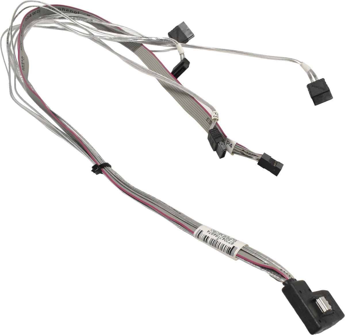 Supermicro SAS Kabel 1x SFF-8087 / 4x SATA / 1x 8-pin 6G 41/52 cm CBL-SAST-0654 Supermicro SAS Kabel 1x SFF-8087 / 4x SATA / 1x 8-pin 6G 41/52 cm CBL-SAST-0654