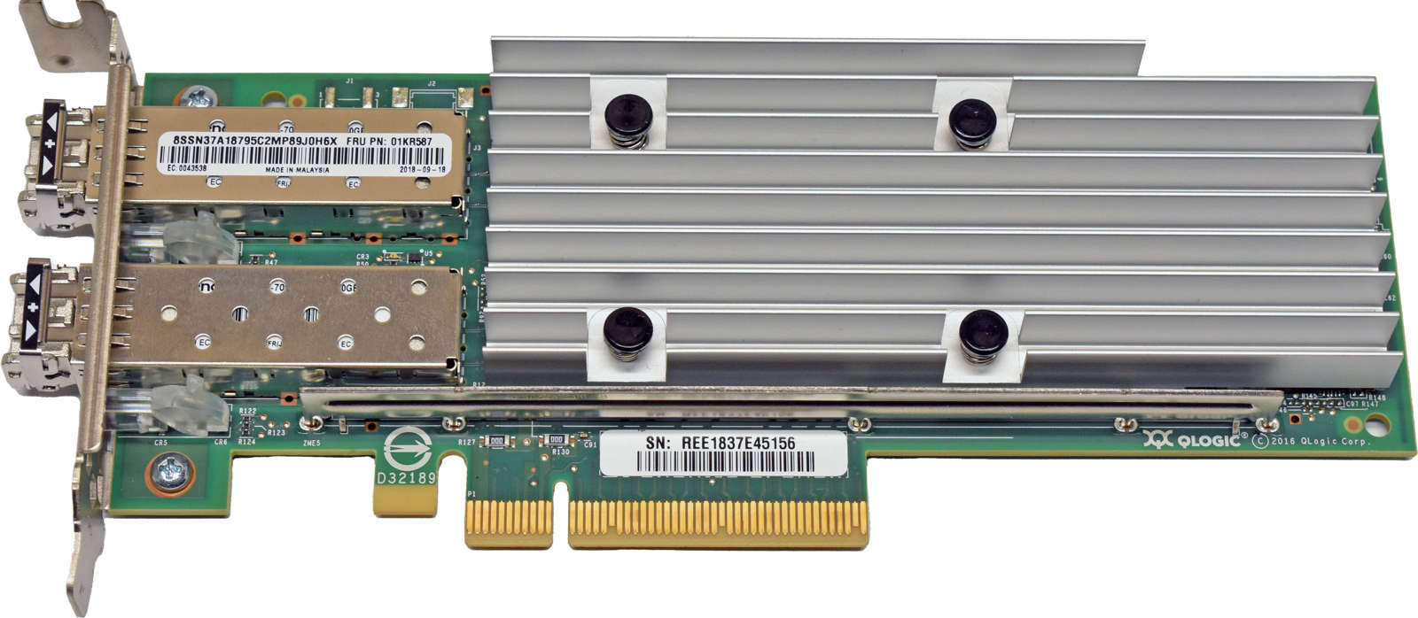 Lenovo QLogic QL41262 01KR587 Dual-Port 10Gb Adapter 4150X SFP28 Low Profile