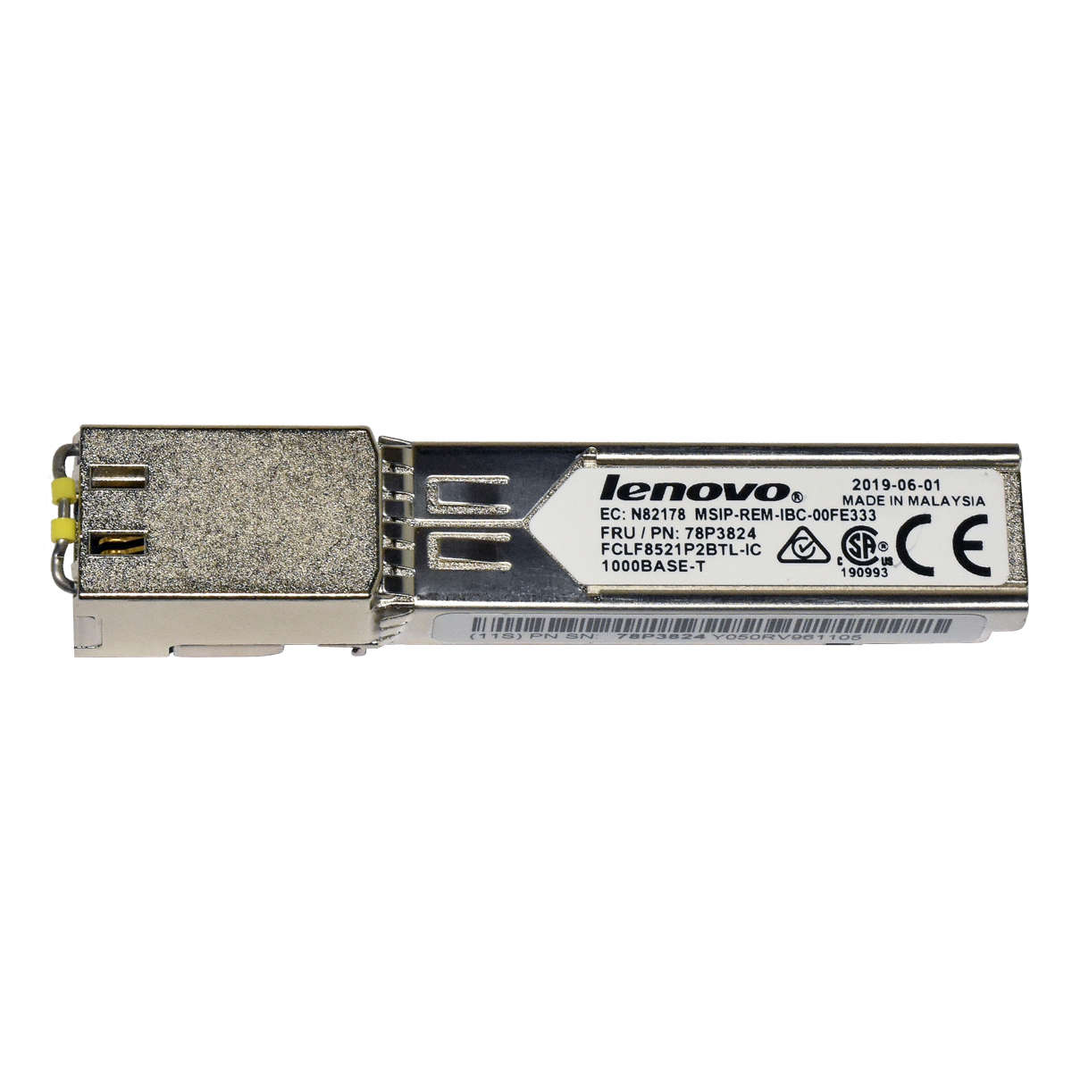 Lenovo-Finisar-FCLF8521P2BTL-IC-SFP-Transceiver-10-002.jpg Lenovo Finisar FCLF8521P2BTL-IC SFP Transceiver 1000Base-T RJ-45 00FE333 78P3824