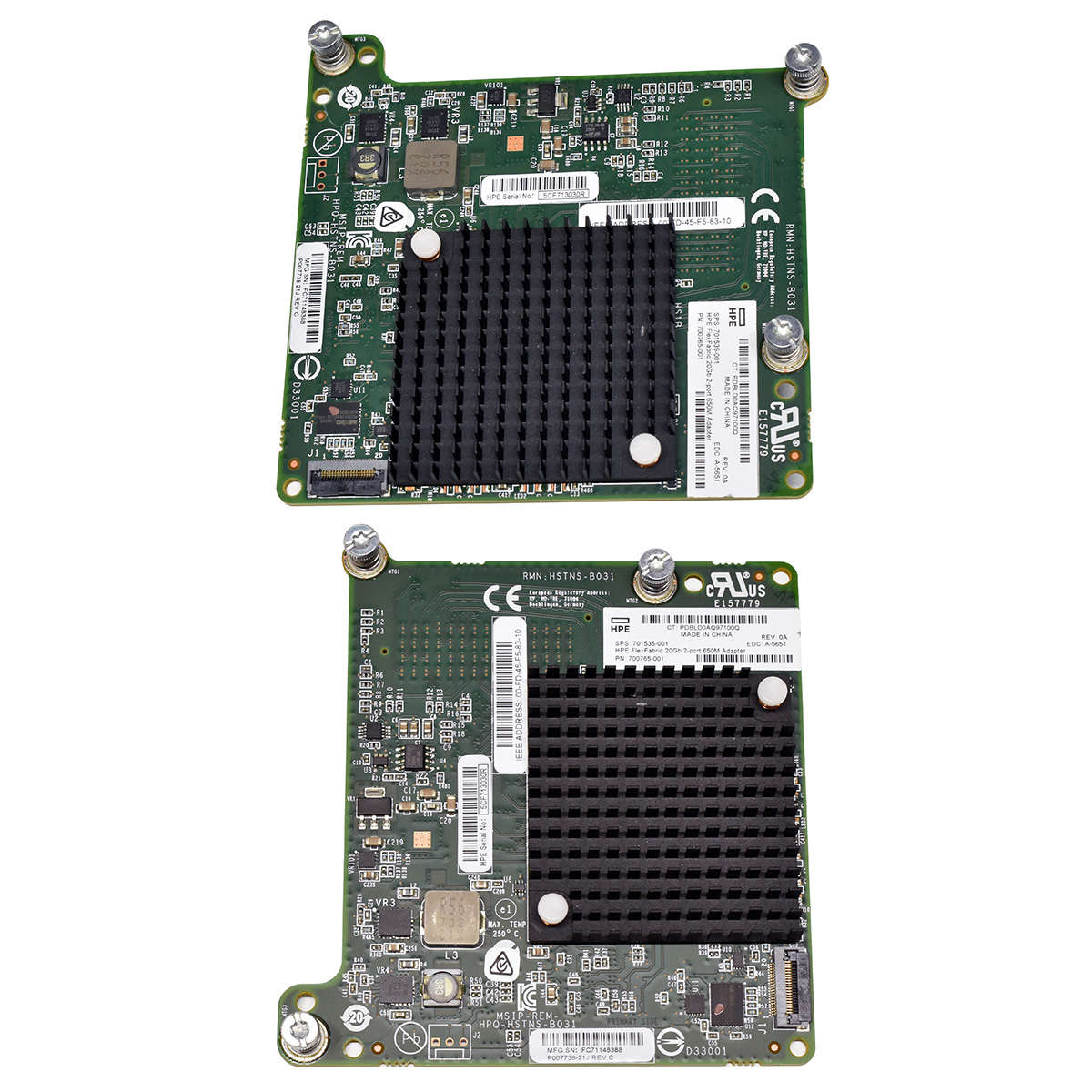 HP FlexFabric 20GB 2-Port 650M Adapter 701535-001 700765-001