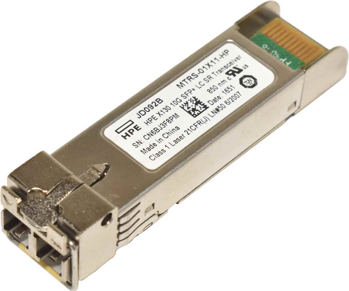 HP GBIC X130 10G SFP+ 850nm 300m LC SR Transceiver JD092B HP GBIC X130 10G SFP+ 850nm 300m LC SR Transceiver JD092B