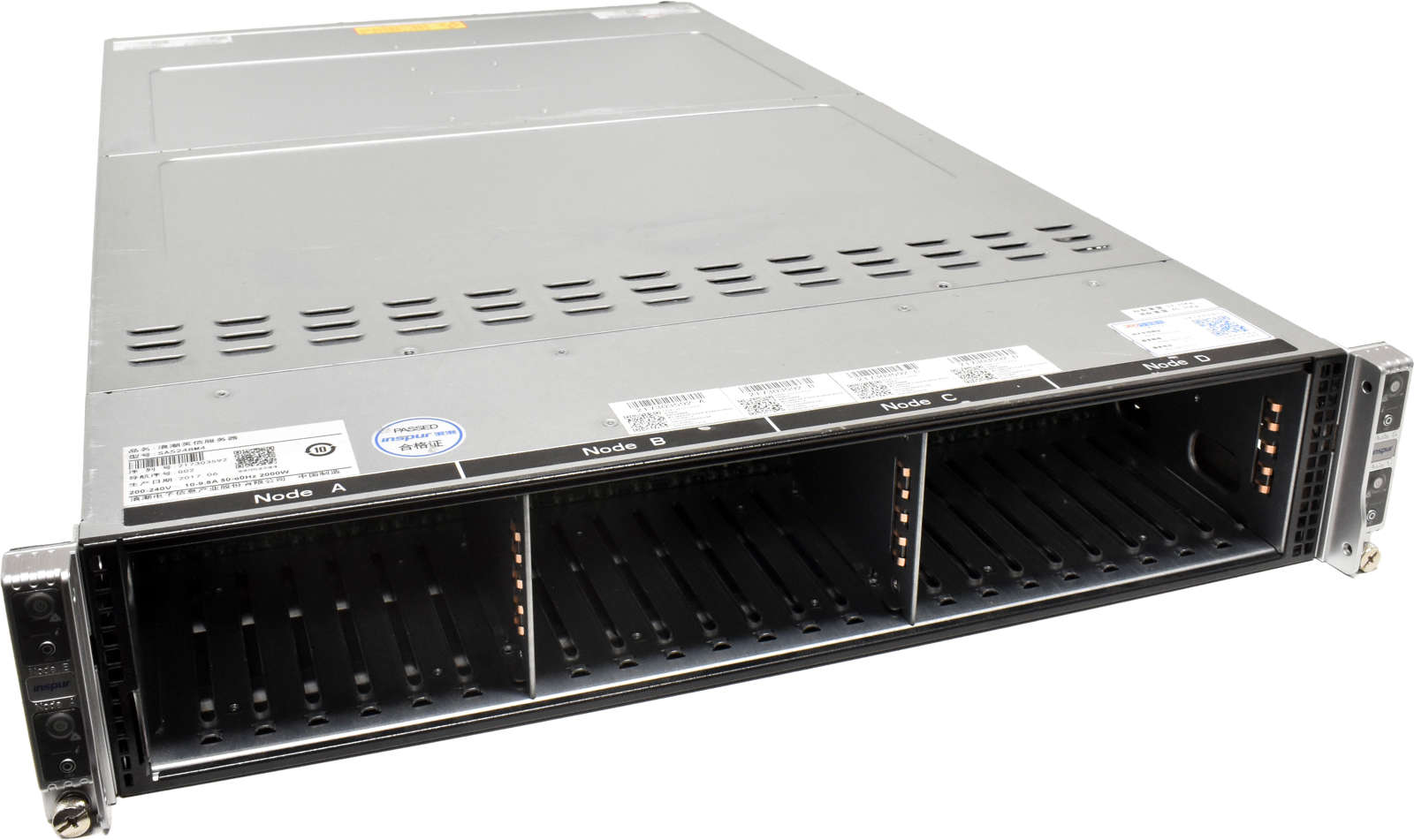 Inspur-Node-Server-SA5248M4-4x-Node-X10DRT-PS-LC00-004.jpg Inspur Node Server SA5248M4 4x Node X10DRT-PS-LC009 Board No CPU No RAM 24x 2,5