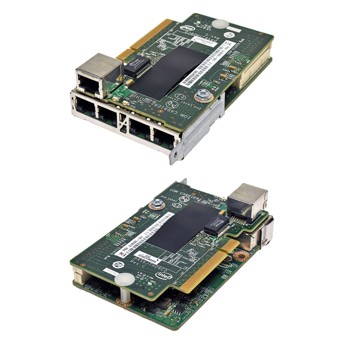 Intel-G15234-350-Quad-Port-RJ-45-GE-NIC-Intel-G165-005.jpg Intel G15234-350 Quad-Port RJ-45 GE NIC + Intel G16565-301 Carrier Card Single-Port RJ-45 GE