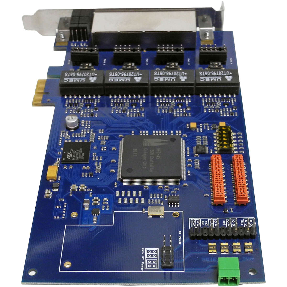 Junghanns QuadBRI 2.0 PCI Express ISDN - VoIP Netzwerkkarte HFC-4S für Linux