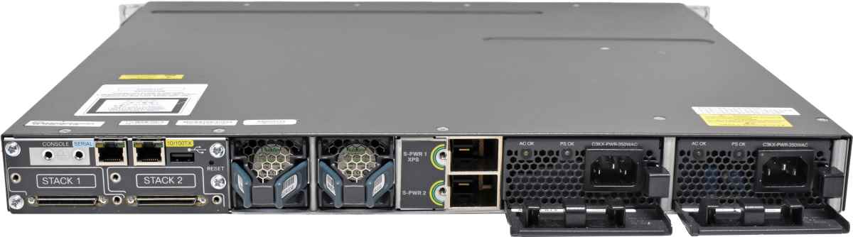 Cisco Catalyst WS-C3750X-24T-S 24-Port RJ-45 GE Switch + 4-Port Modul C3KX-NM-10G