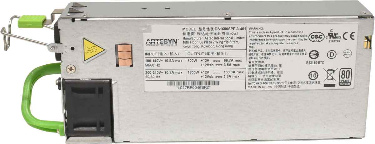 Bull Artesyn Power Supply / Netzeil 1600W für Bullion S DS1600SPE-3-401