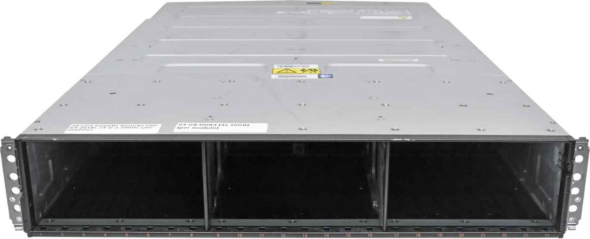 IBM Storwize V7000F 2076 AF6 24x 2.5" 2x Controller 01YM617 Xeon E5-2618L v4 64GB 2x PSU