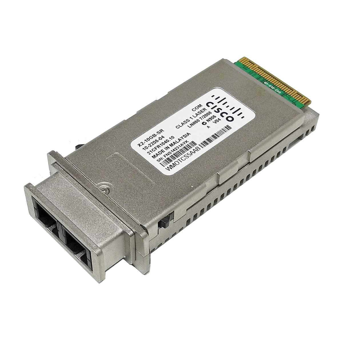 Cisco X2-10GB-SR Original 10 Gigabit Ethernet Transceiver Module PN 10-2205-04 Cisco X2-10GB-SR Original 10 Gigabit Ethernet Transceiver Module PN 10-2205-04