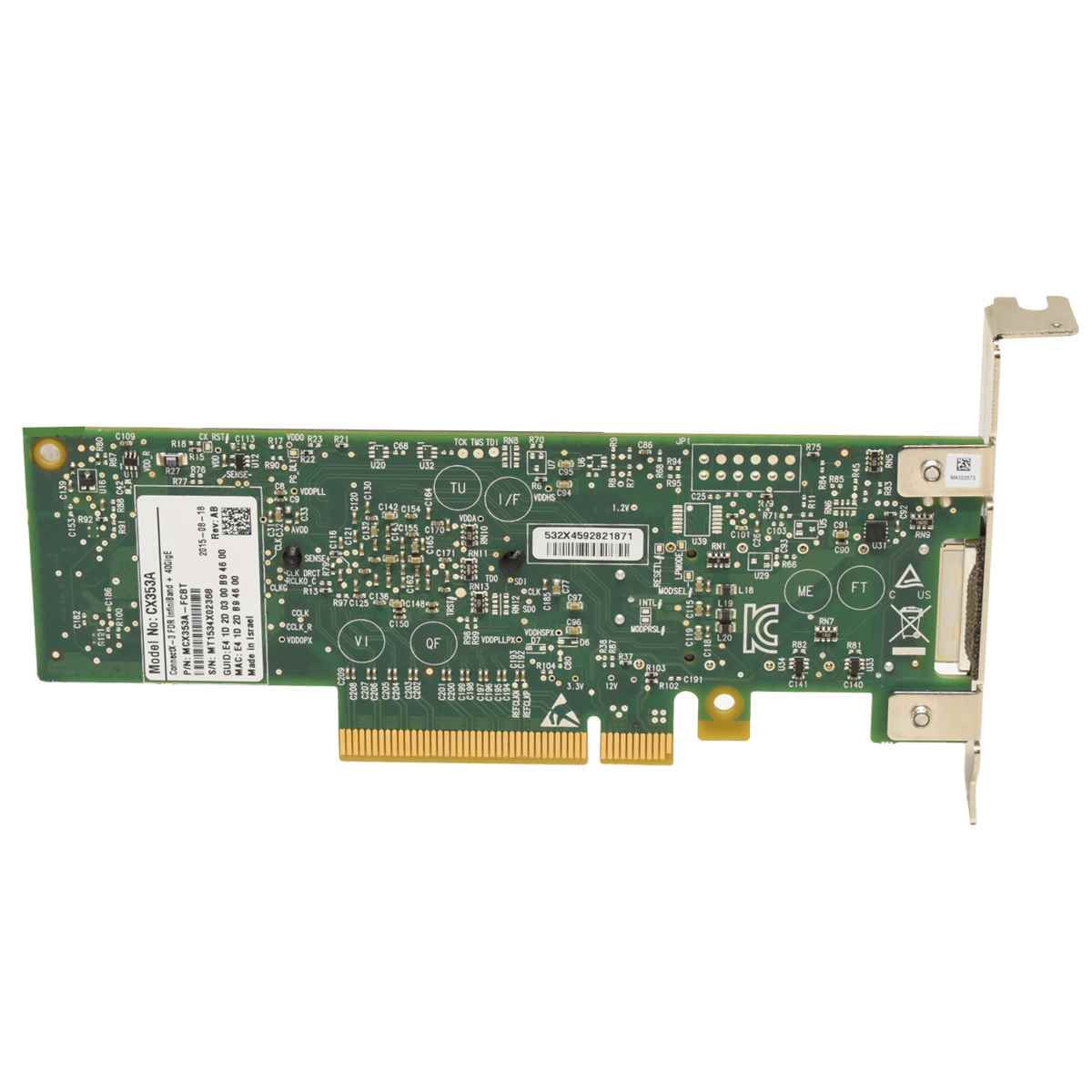 Mellanox CX353A ConnectX-3 FDR InfiniBand+ 40Gbs PCIe x8 Netzwerkkarte FP Mellanox CX353A ConnectX-3 FDR InfiniBand+ 40Gbs PCIe x8 Netzwerkkarte FP