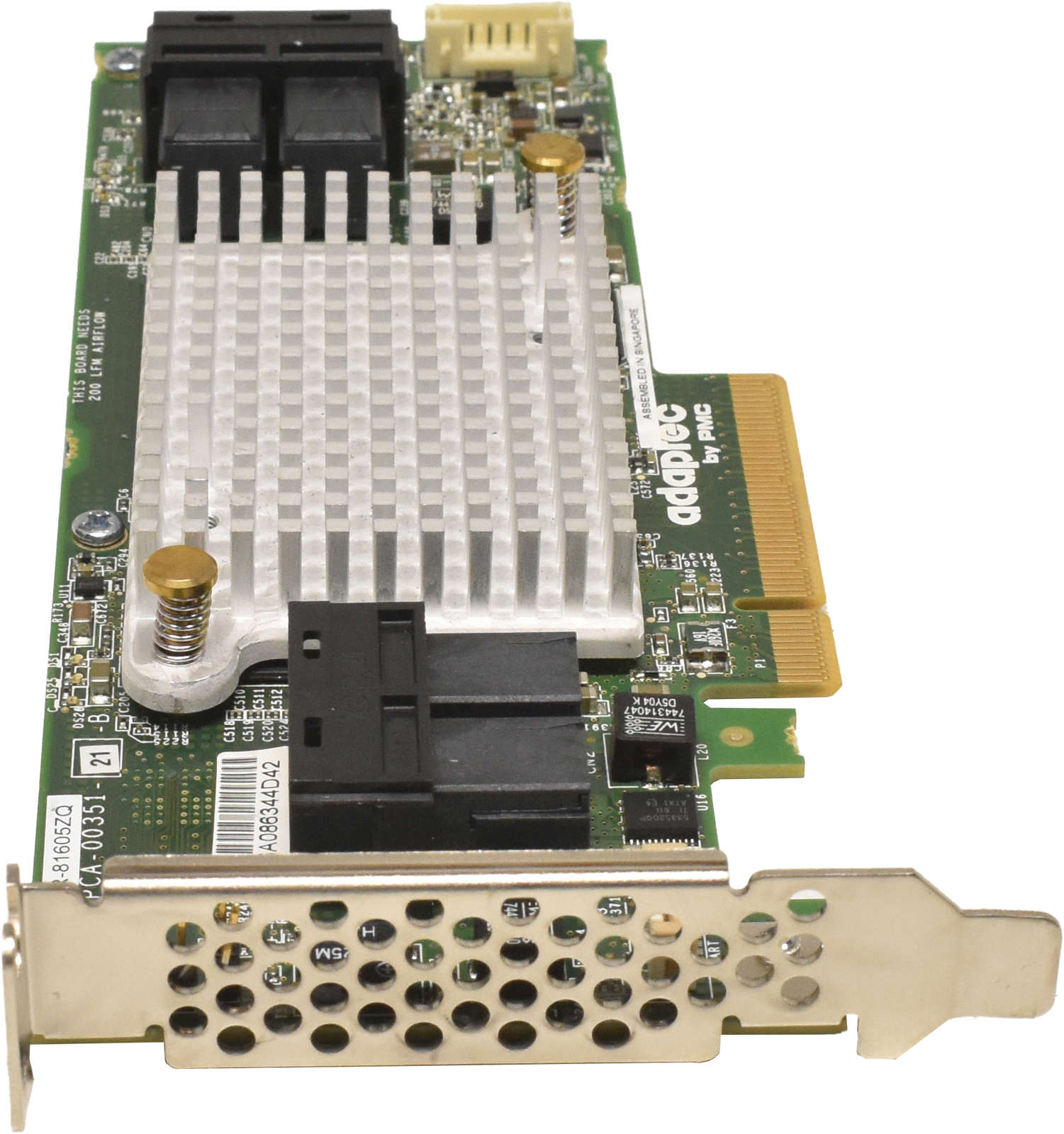 Adaptec ASR-81605ZQ 12Gb/s PCIe x8 SAS/SATA RAID Controller TCA-00351-01-B BBU LP