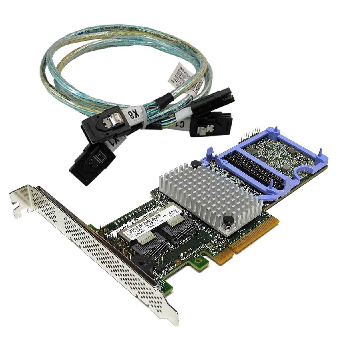 IBM ServeRAID M5110 6 Gb/s RAID Controller L3-25422-46F 00AE807 +2x SAS Kabel IBM ServeRAID M5110 6 Gb/s RAID Controller L3-25422-46F 00AE807 +2x SAS Kabel