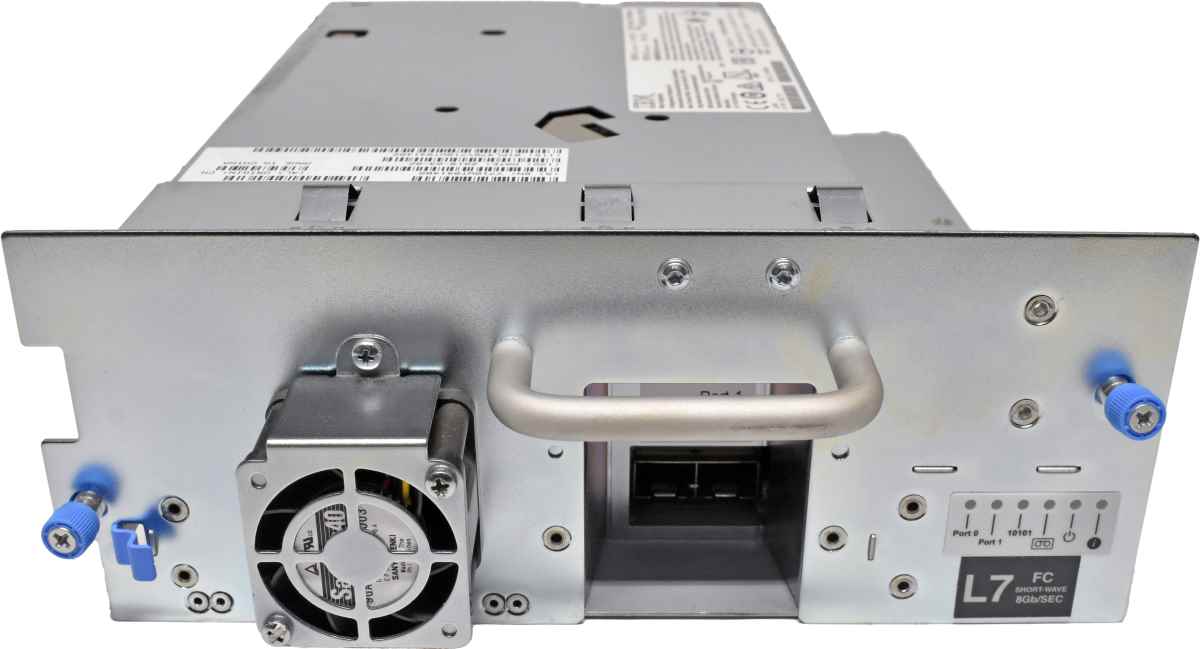 IBM LTO Ultrium 7 8G FC Tape Drive 00VJ952 01PL476 38L7172 +Caddy +GBICs
