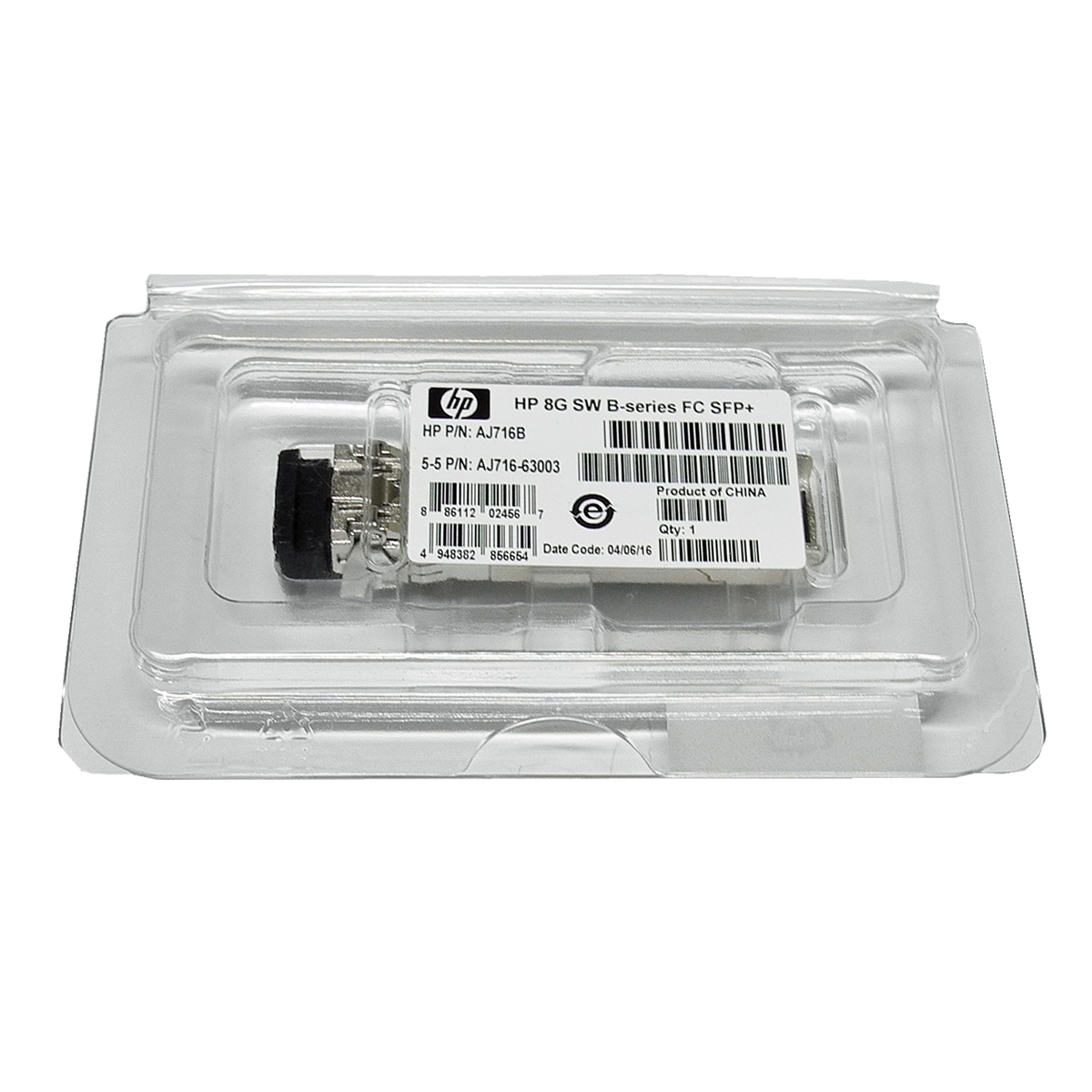 HP Original AJ716B FC SFP+ 8Gb SW 850 nm Transceiver AFBR-57D9AMZ-HP7 neu OVP