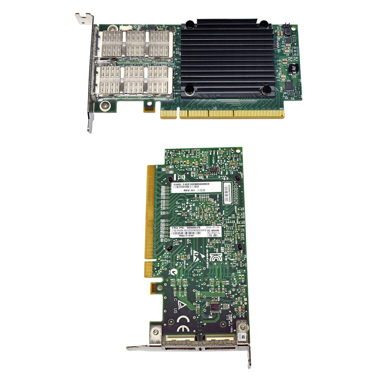 Lenovo-46W0573-Mellanox-CB194A-ConnectX-IB-56-Gb-P-006.jpg Lenovo 46W0573 Mellanox CB194A ConnectX-IB 56 Gb PCIe x16 QSFP Server Adapter LP