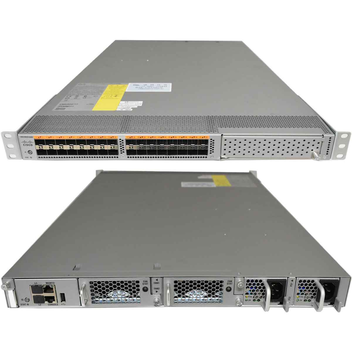 Cisco Nexus N5K-C5548UP 68-4157-01 32-Port 10G SFP+ Ethernet Switch + Mounting Brackets Cisco Nexus N5K-C5548UP 68-4157-01 32-Port 10G SFP+ Ethernet Switch +15 Mini GBICs