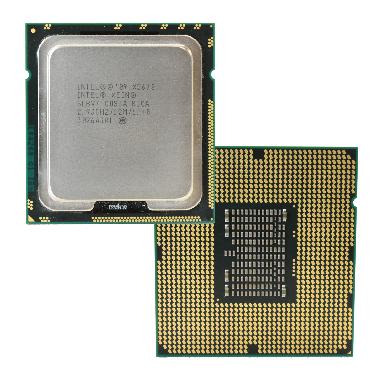 Intel Xeon Processor X5670 12MB Cache, 2.93 GHz Six Core FC LGA 1366 P/N SLBV7 Intel Xeon Processor X5670 12MB Cache, 2.93 GHz Six Core FC LGA 1366 P/N SLBV7