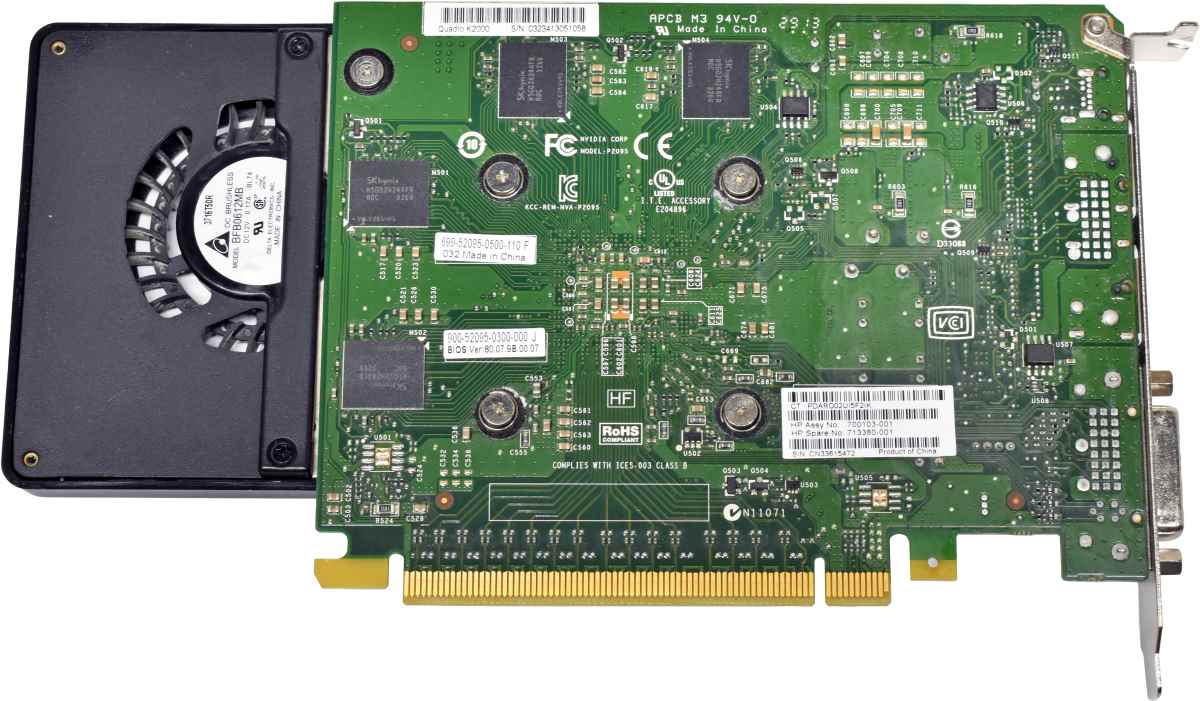 NVIDIA QUADRO K2000 Graphics Card 2GB GDDR5 PCIe 2.0 x16 699-22095-0500-150 NVIDIA QUADRO K2000 Graphics Card 2GB GDDR5 PCIe 2.0 x16 699-22095-0500-150