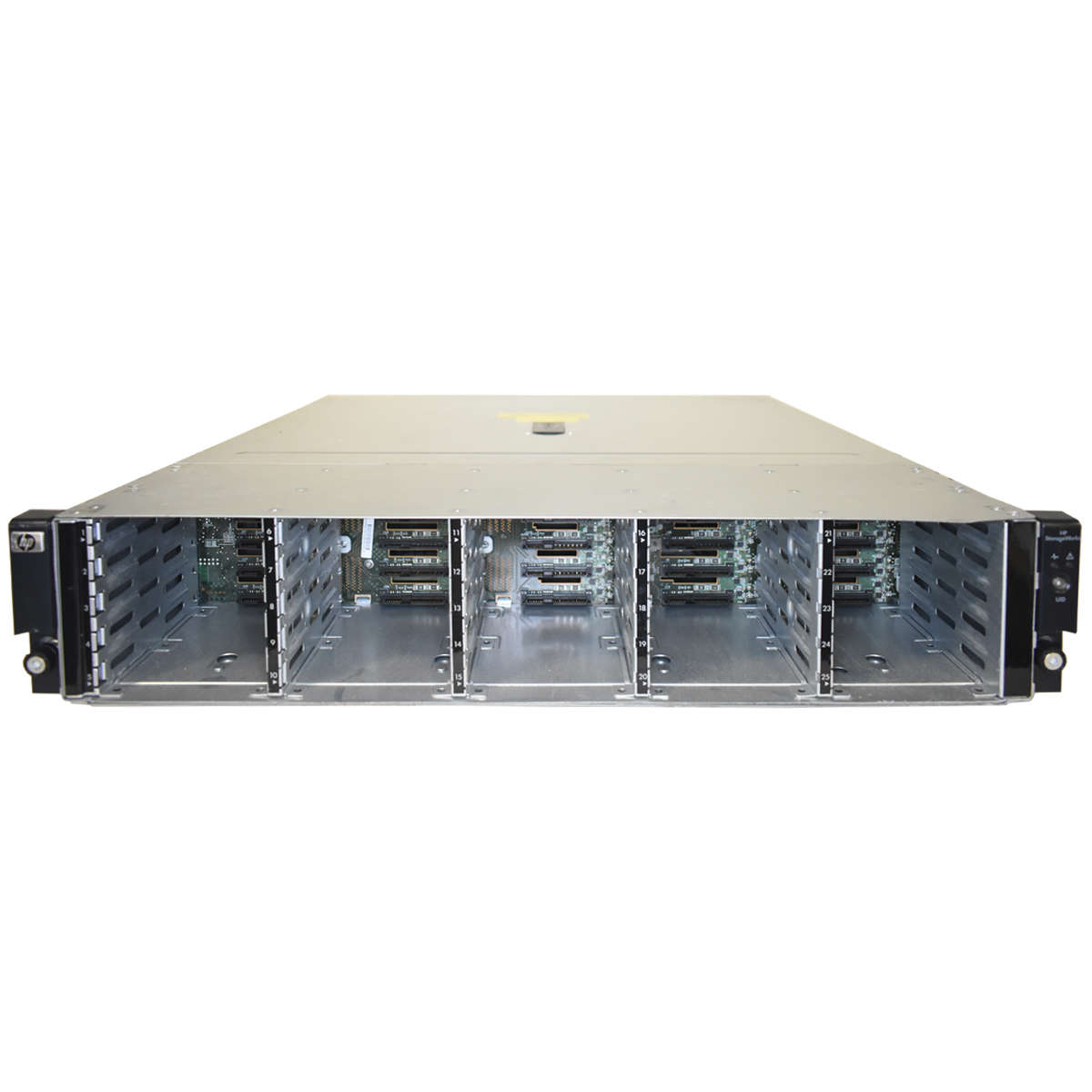 HP-StorageWorks-D2700-Disk-Enclosure-AJ941A-63002-001.jpg HP StorageWorks D2700 Disk Enclosure AJ941A-63002 25x 2,5" 450GB HDD (11,25TB)