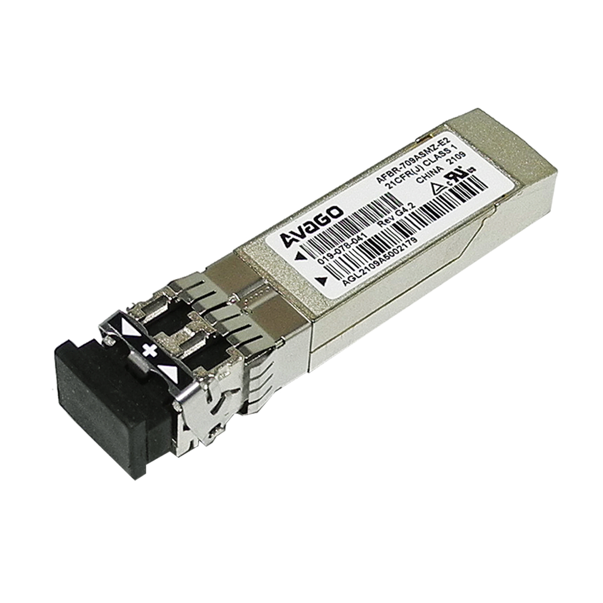 AVAGO EMC AFBR-709ASMZ-E2 10GBASE FC SFP+ SR 850 nm Transceiver 019-078-041 AVAGO EMC AFBR-709ASMZ-E2 10GBASE FC SFP+ SR 850 nm Transceiver 019-078-041