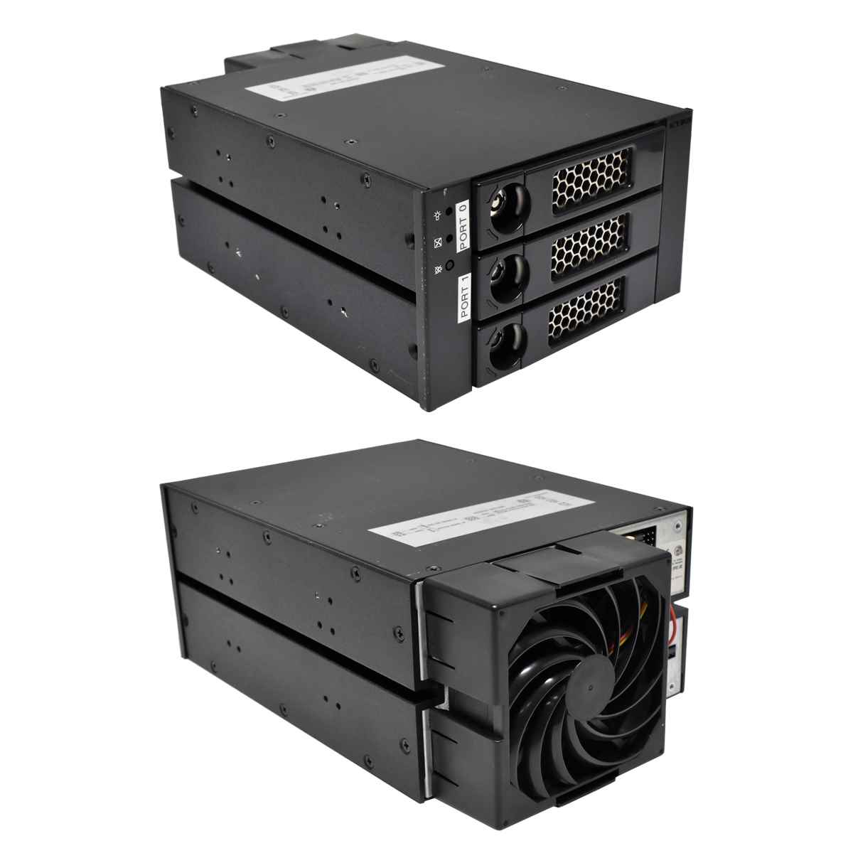 ICY IB-553SSK Wechselrahmen 3x 5.25 für 3x 3.5 SAS/SATA mit HDD Rahmen