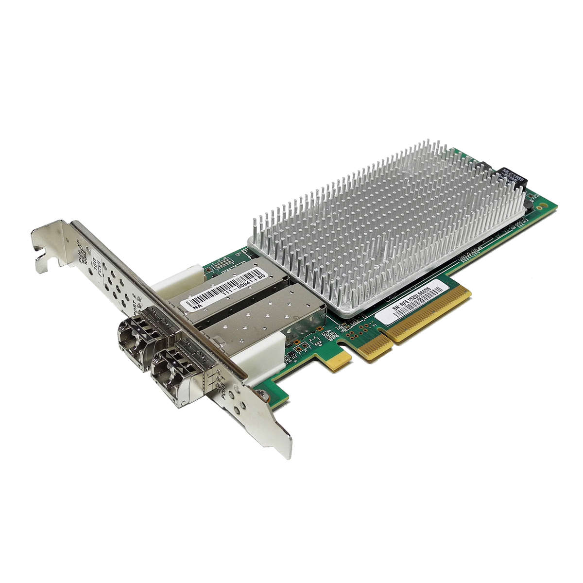 NetApp QLogic QLE2672 111-00910+B0 Dual-Port 16G SFP+ FC Server Adapter PCIe 3.0 x8 FP +Mini GBICs