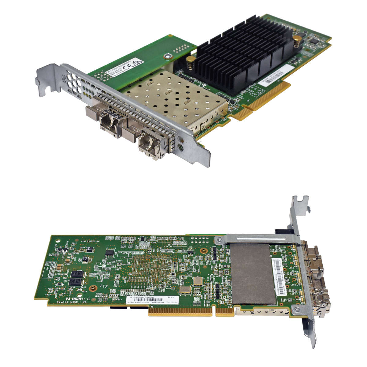 IBM-16G-4-Port-SFP-Netzwerkkarte-Network-Card-00RY-001.jpg IBM 16G 4-Port SFP+ Netzwerkkarte Network Card 00RY004 R0822-G0001-03 + 2 Mini GBICs