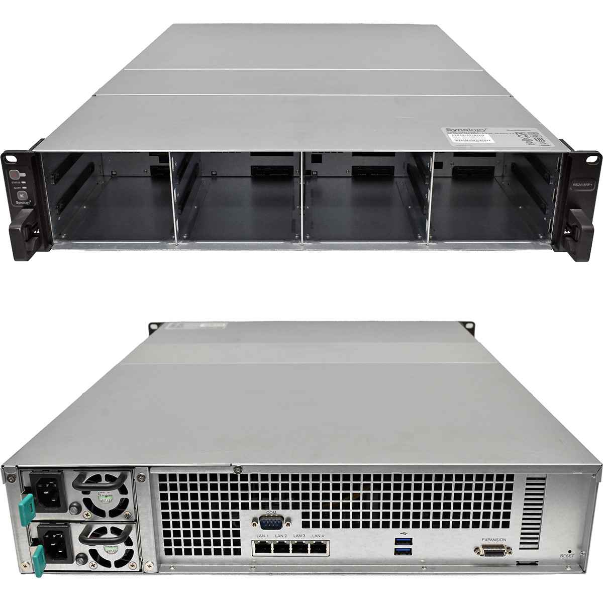 Synology RS2418RP+ 12-Bay 2U NAS Rack Station Intel Quad-Core 2,10 GHz 4GB DDR4 Synology RS2418RP+ 12-Bay 2U NAS Rack Station Intel Quad-Core 2,10 GHz 4GB DDR4